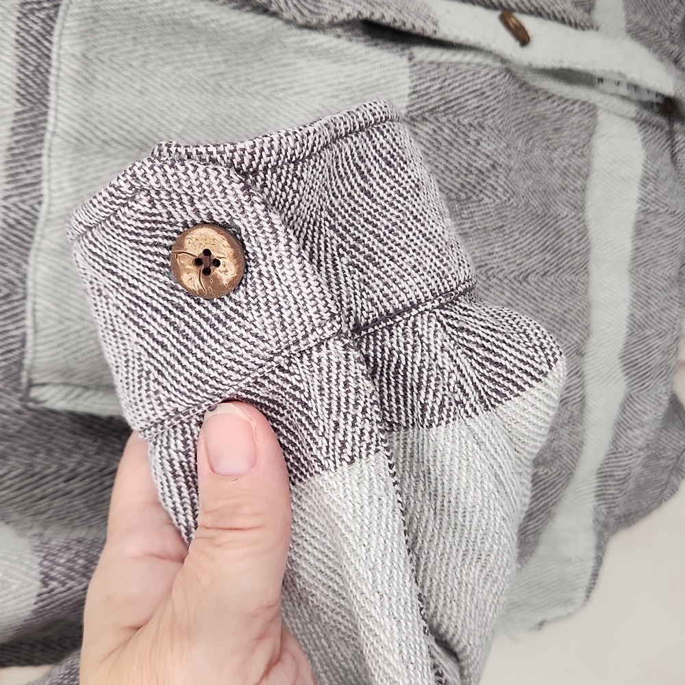 Rusty‎ Button Down Shacket - Picture 3 of 7